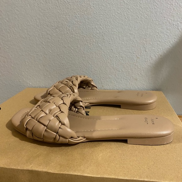 A NEW DAY TAN KNITTED SANDALS - Picture 3 of 4